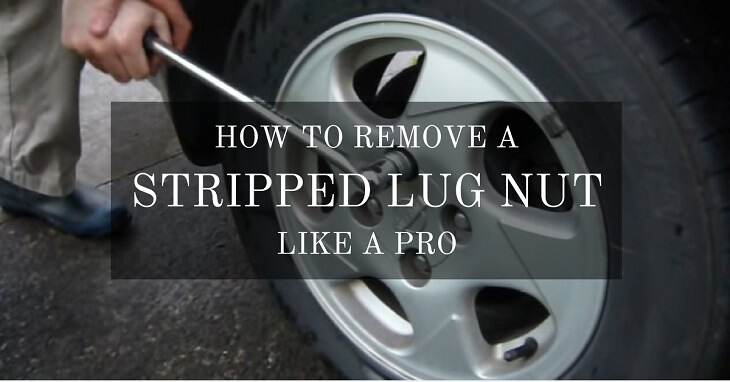 how to remove a stripped lug nut