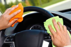 How to Clean Steering Wheel - Step 1