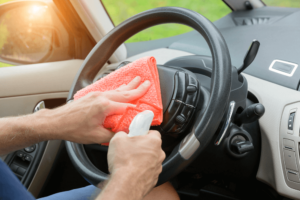 How to Clean Steering Wheel - Step 2