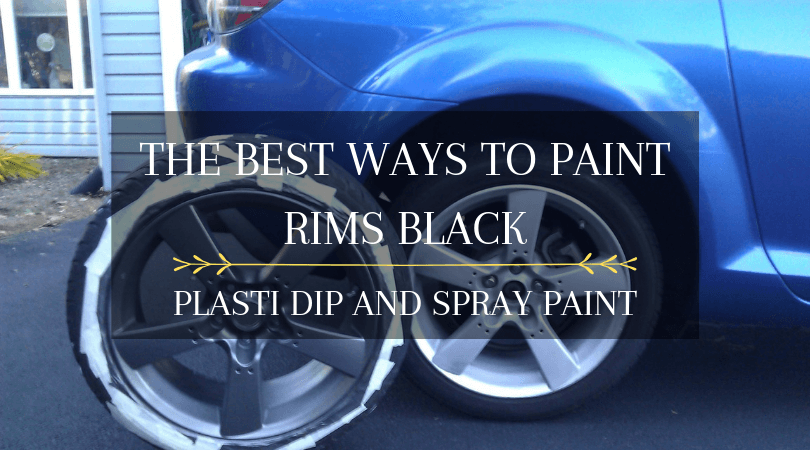 The best ways to paint rims black is to use either Plasti Dip or conventional spray paint.