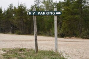 RV Parking sign