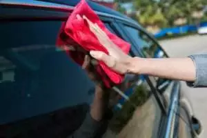 Washing Your Vehicle: Wipe the exterior side of the windows using a separate towel.